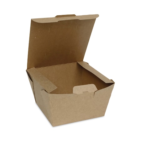 Pactiv Evergreen EarthChoice Tamper Evident OneBox Paper Box, 4.5 x 4.5 x 3.25, Kraft, 200PK NOB08KECTE